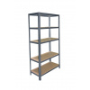 Meets-ecommerce UG Kovový regál 155x130x45, 4-6 políc Farba: Modrá, Počet polic: 5 políc
