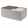 Úložný box Compactor úložný box Oxford 26 x 42 x 16,5 cm, polyester, šedo-béžový (3370910116328)