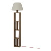 , BON stojacia lampa, biela látka,LTD