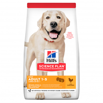 Hill's Hill´s Science Plan Canine Adult Light Large Breed Chicken 18kg