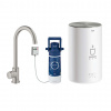 Grohe Red Drezový ventil Mono s ohrevom vody a filtráciou, zásobník M, supersteel 30085DC1-GR