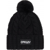 Zimná čiapka Oakley Harper Pom Beanie - black/white logo uni