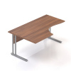 Lenza Ergonomický stôl Visio 160 x 100 cm, ľavý, orech