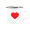 Plechový hrnček Jednoduché srdce