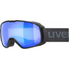Uvex Xcitd CV - black matt/mirror blue/green (S2) uni
