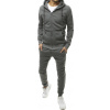 Antracitová pánska tepláková súprava na zips AX0379 2XL