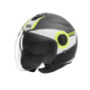 Prilba NOX N182 ROUND (čierna matná/žltá fluo) M