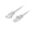 LANBERG Patch kabel CAT.6 UTP LSZH CU 10M šedý Fluke Passed PCU6-10CU-1000-S