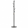Autronic Věšák dřevěný stojanový, masiv bambus, černá + zlatá barva DR-N1006 BK