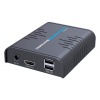 XtendLan HDMI prenos po LAN, iba prijímač, IP/UDP, 100Mbps@1080p, prenos USB, funkcia KVM