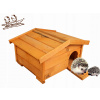 Hniezdny box pre ježka. Domový prístrešok, drevo 37x47x25