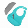 Bbluv Pöket Set podbradníkov + lyžička Aqua/Grey