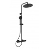 Ideal Standard CeraTherm - Sprchový set s termostatom, priemer 26 cm, 2 prúdy, hodvábna čierna A7210XG