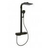 Villeroy & Boch Infinity Showers Sprchový set s termostatom, 36x24 cm, 3 prúdy, matná čierna TVS110005000K5