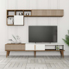 TV skrinka Milan TV - Walnut, White