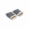 SENSILLO Rukávnik na kočík 2 ks 45x21 graphite 45x21 sivá