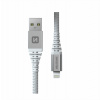 SWISSTEN Datový kabel KEVLAR USB/Lightning, délka 1,5 m, bílý