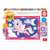 Maľovanie podľa čísiel Jednorožci Magic Art Number Unicorns Educa 3 obrázky s 5 farbami štetcom a paletou od 4 rokov