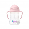 b.box Hrnček so slamkou - ružový 240 ml