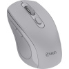 C-TECH myš WLM-12 Dual mode, bezdrátová, BT5.0 + 2,4GHz, 1600DPI, 6 tlačítek, USB nano receiver, šedá WLM-12GR
