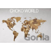 Svetová mapa Choco World (veľkosť M) - ECO WOOD ART