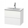 Duravit L-Cube Umývadlová skrinka, 55x62x39 cm, 2 zásuvky, biela mat LC625601818