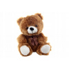 Plyš Medveď hnedý 25 cm mašľa