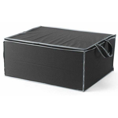Compactor Textilný úložný box na 2 periny 55 x 45 x 25 cm čierny