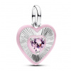 PANDORA ME medailón Žiariace srdce 794409C01