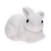 Zajac ležiaci biely mach, polyst. 25*15*19cm