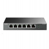 TP-LINK 6-Port 10/100 Mbps Desktop Switch with 4-Port PoE+, 4× 10/100 Mbps PoE+ Ports, 2× 10/100 Mbps Non-PoE Ports (TL-SF1006P)