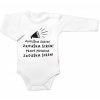 Body dlhý rukáv Zkouška sirén, Baby Nellys, biele, veľ. 86, 86 (12-18m)