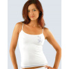 GINA Dámska bezšvová košieľka Bamboo Cotton | 08989P - biela oceľová, S/M