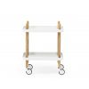 Normann Copenhagen Príručný stolík Block Table – biely/jaseň