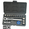 Extol Craft 6401 | Sada nástrčných kľúčov 1/4″, 4-13 mm - 16-dielna