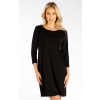 LITEX Šaty dámske s 3/4 rukávom. 7F037 - veľ. S, čierna