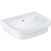 GROHE Euro Ceramic polokrúhle umývadlo na dosku s otvorom, s prepadom, 600 x 480 mm, alpská biela, 39337000