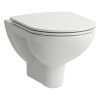 Laufen Pro B wc misa s pomaly sa sklápajúcim sedadlom závesné bez oplachovacieho kruhu biela lesklá H8669510000001