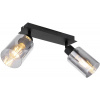 Globo Lighting Hadera stropné svietidlo 2x15 W čierna-dymová 15465-2