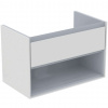 Ideal Standard Connect Air Skrinka pod umývadlo, 80x44x52 cm, lesklá biela/svetlosivá mat E0827KN