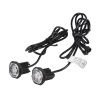 2x PROFI výstražné LED svetlo vonkajšie červené, 12-24V, ECE R65