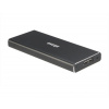 Externý box AKASA pre M.2 SSD SATA II, III, USB 3.1 Gen1 Micro-B, (podporuje 2230, 2242, 2260 a 2280), hliník, čierna AK-ENU3M2-BK Akasa