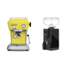 Ascaso Dream ONE, Sun Yellow + Eureka Mignon Specialita, BL black
