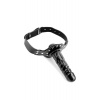 Pipedream Fetish Fantasy Deluxe Ball Gag with Dildo, uzamykateľný roubík s odnímateľným dildom