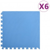 vidaXL Podlahové rohože 6 ks 2,16 m² EVA pena Modrá