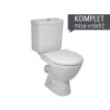 Jika LYRA PLUS WC-kombi stojace, šikmý odpad, spodné napúšťanie,vr.nádržky H8263840002423