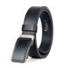 Luxusný kožený opasok s brzdou, šírka 3.5cm – POLISH, čierna