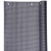STREND PRO Garden Zástena Polyratan 77 0,9x3 m, UV, 800 g/m2, antracit, tieniaca na balkón, s okami 2171497
