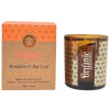 Organická vykurovacia sviečka 200g v skle so zlatou fóliou, Mandarin & Bay Leaf
