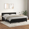 zahrada-XL Posteľný rám boxspring s matracom čierny 160x200 cm zamat 3141433